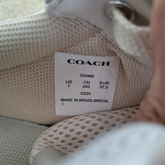 Coach Canvas Leather Low Top Sneaker - Picture 6 of 6